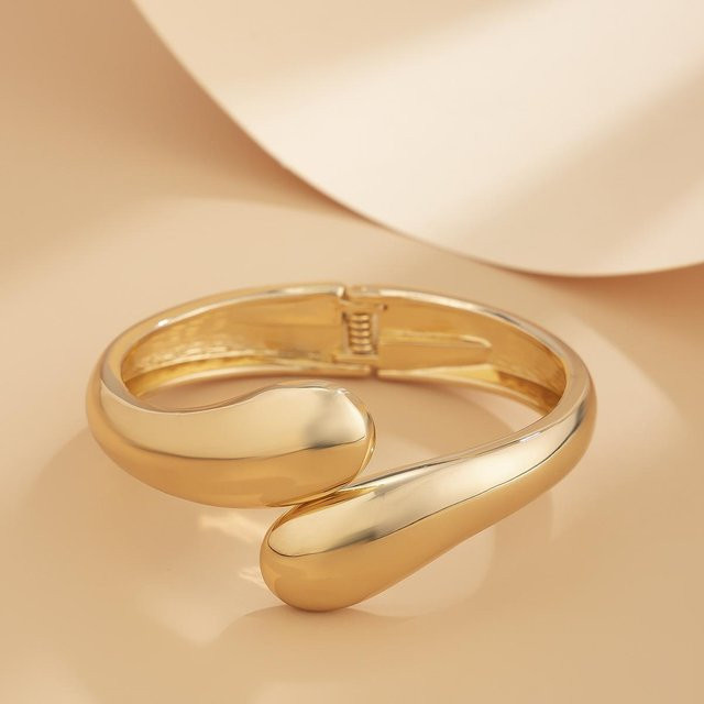 YIRAN Armreifen, Gold, Kupfer Farbe, Metall, Damen, Punk - Bild 1