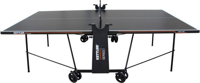Kettler Hobby Tischtennis-Platte BASIC Outdoor Tisch aus Aluminiumverbund und Stahl, Schwarz Matt, wetterfest - Bild 1
