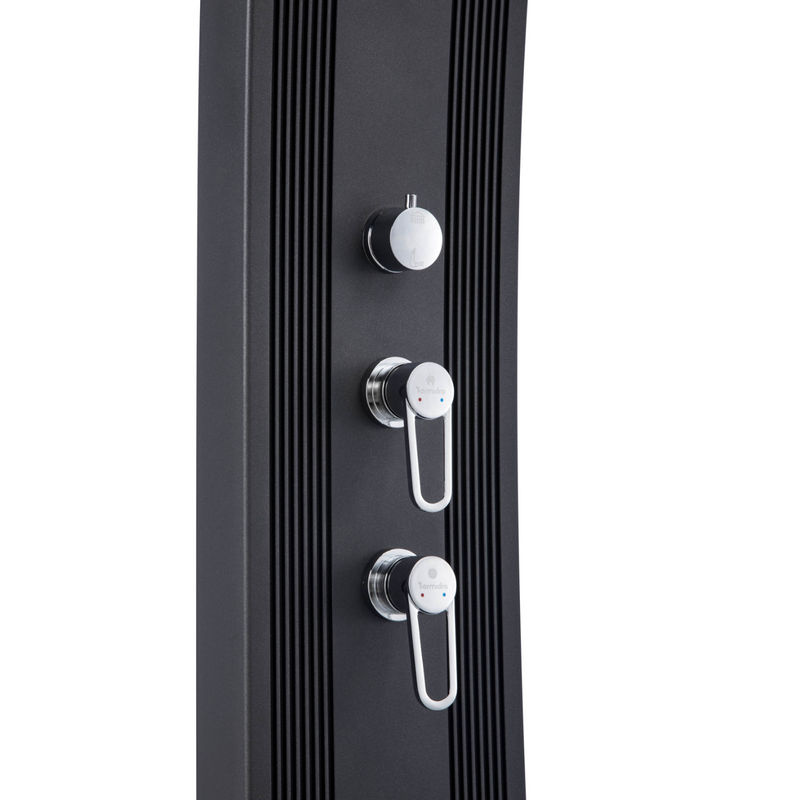 Formidra Hybriddusche Dada Curve Solar Dusche aus Aluminium in Anthrazit mit 40 l Volumen - Bild 3