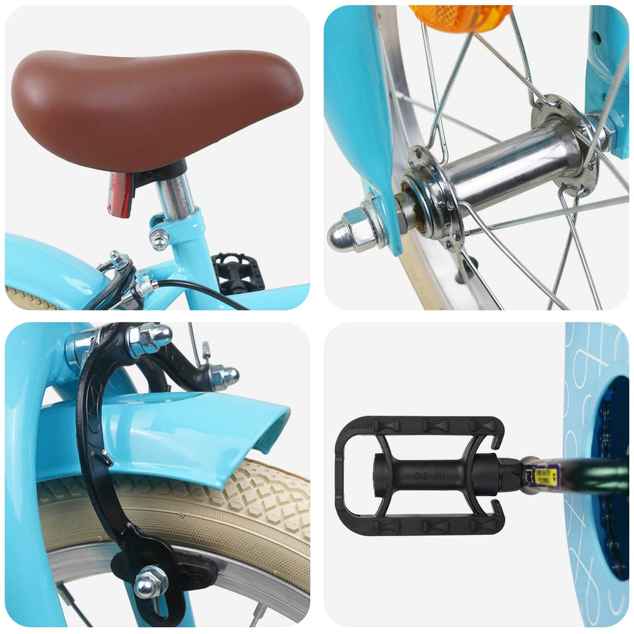 VD Home Furnishing Kinderfahrrad 16 Zoll Himmelblau - Bild 1