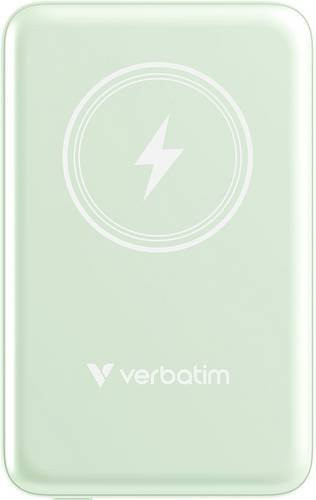 Verbatim Charge n Go Magnetische Wireless Powerbank 10000 mAh mit Fast Charge und USB-C, Grün - Bild 1