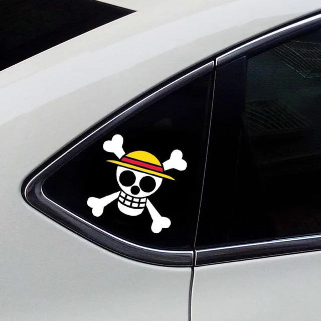 One Piece Luffy Anime Peeking Vinyl-Aufkleber von Bandai in Multicolour für Auto, Laptop und Wasserflaschen - Bild 1