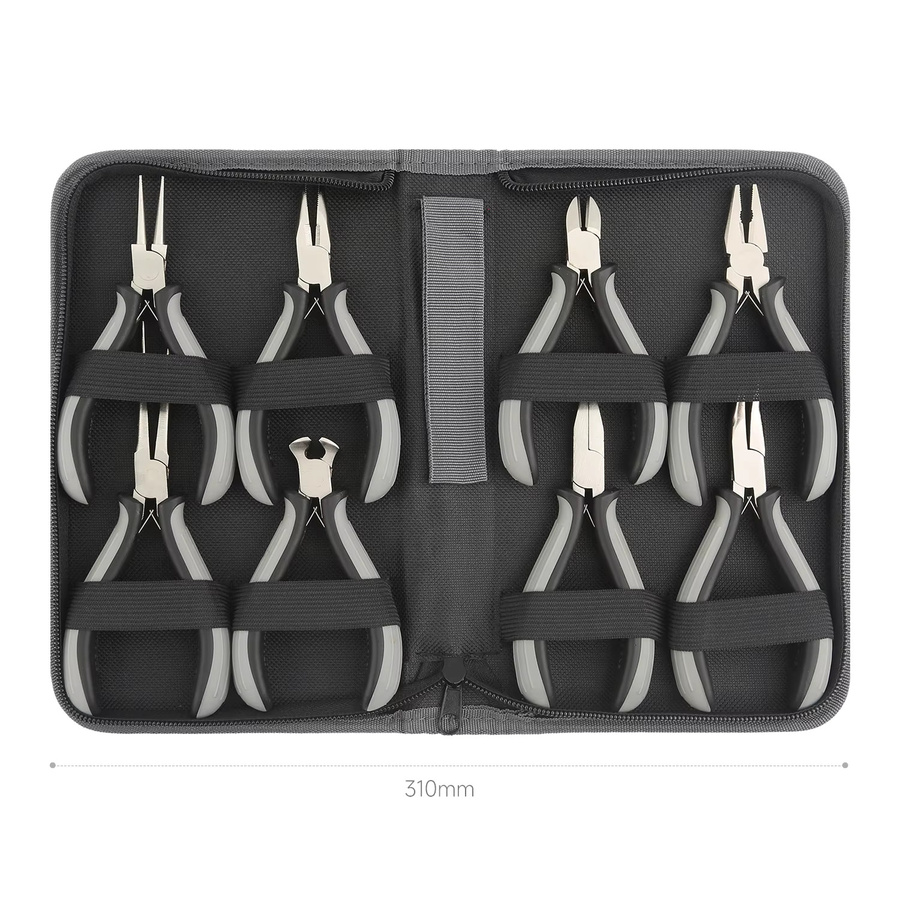 KING'SDUN 8-teiliges Zangen-Werkzeugset mit Reparatur-Werkzeugtasche und verschiedenen Zangen wie Kombinationszange, Flachzange sowie Spitz- und Rundzangen für den Haushalt - Bild 5