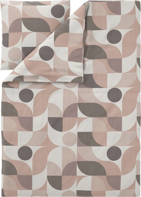 LIVARNO Mako-Satin Bettwäsche Set Kariert aus Baumwolle, B/H: 155 x 220 cm und 80 x 80 cm - Bild 1