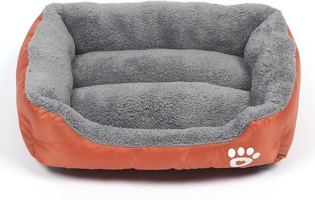 Orthopädisches Hundebett FirthLinn in Orange mit Mikrofasermaterial, B/T: 42 x 32 cm - Bild 1