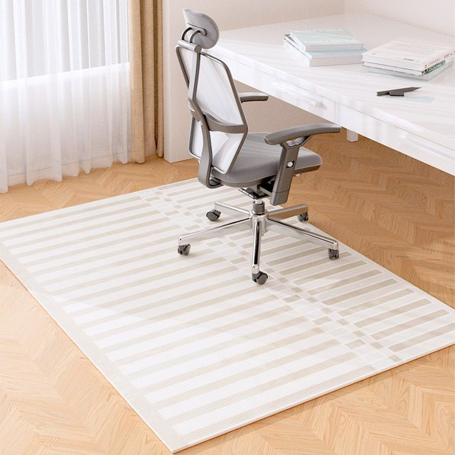 VIAKAMA Abstrakte Schreibtischstuhlmatte für Hartholzböden, rutschfester Bodenschutz für rollende Bürostühle, B/T: 120 x 80 cm - Bild 1