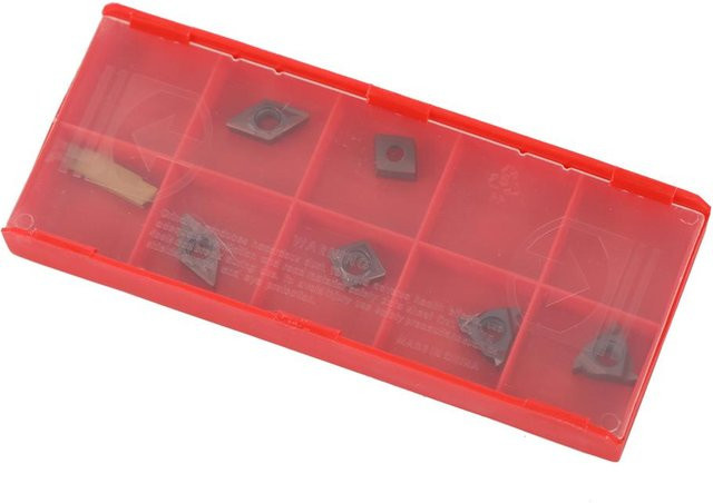 TOMTOP 7er Set Multifunktionale Vollhartmetall-Einsätze und Halter für Drehmaschinen in Rot - Bild 1