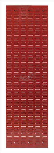 PROREGAL Orthogonale Schlitzplatte aus Stahl in Verkehrsrot, H x B: 148,2 x 45,6 cm - Bild 1