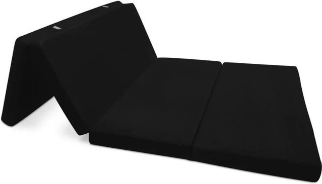 Beautissu Comfort Klappmatratze Schwarz B/T/H: 195 x 120 x 7 cm - Bild 1
