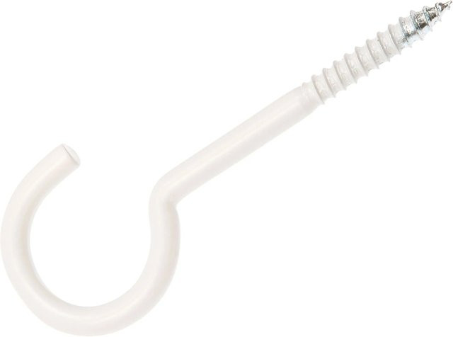 Conacord Wäscheleinen-Haken aus Edelstahl in Weiß, Durchmesser: 6,1 mm, Länge: 100 mm - Bild 1