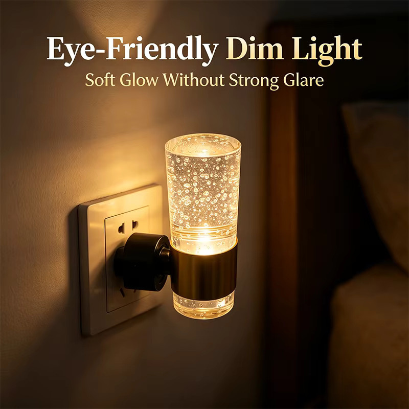 Lyfs LED Nachtlicht mit dimmbarer Helligkeit in Warmweiß, Transparentes Glas Design, 3000K - Bild 2