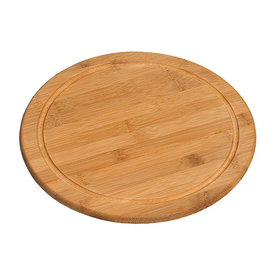 Kesper Fleischteller mit Saftrille aus Bambus Holz in Beige und Braun, 4er Set - Bild 2