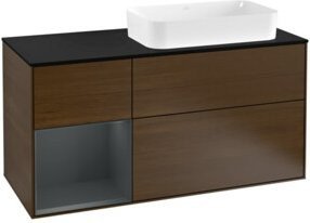 V&B Waschtischunterschrank Finion in Lackoptik, Breite: 120 cm, Tiefe: 50,1 cm, Höhe: 50,1 cm - Bild 1