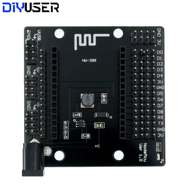 DIYUSER NodeMCU V3 ESP8266 ESP-12E WiFi Entwicklungsboard mit CH340/CP2102/CH9102X Modul in Schwarz - Bild 3
