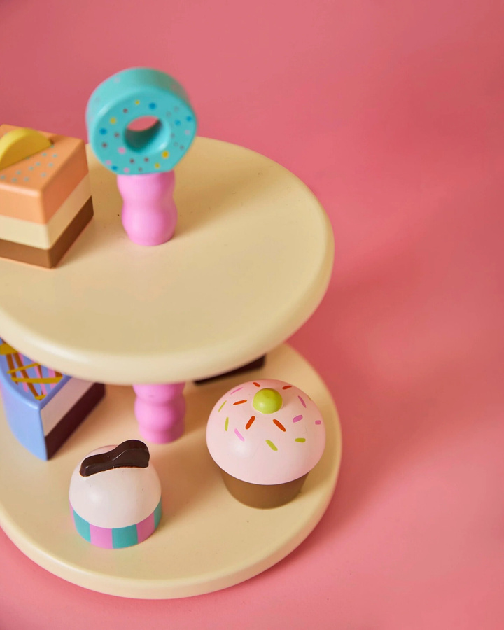 Kids Concept Kuchenständer mit Gebäck, Holz, ab 2 Jahren - Bild 1