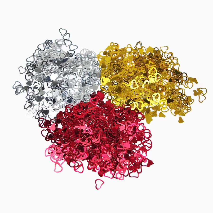 Herz Konfetti in Rot und Multicolour für Hochzeit, Valentinstag und Party, 15 g - Bild 1