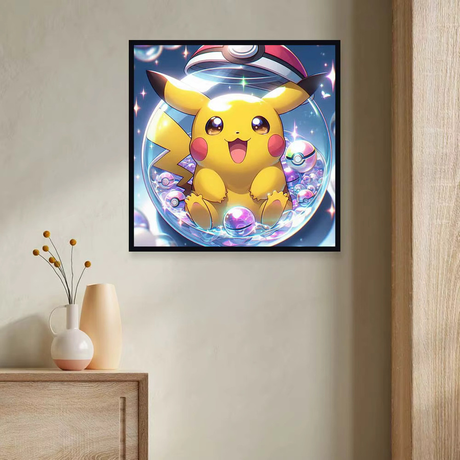 KAYOU Pokemon Diamantmalerei DIY 5D Mosaik-Stickerei-Set für Erwachsene, Multicolour, B/H/T: 20 x 20 x 20 cm - Bild 3