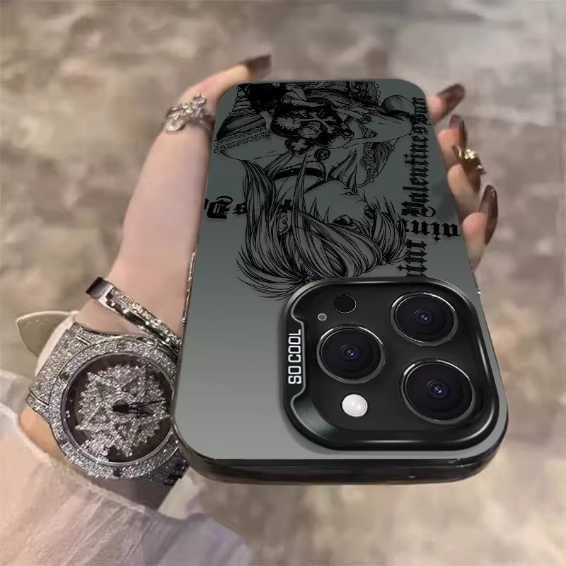 Bandai Anime Death Note Handyhülle für iPhone 17 16 15 14 13 12 11 Pro Max Plus mit matter Rückseite und Sturzschutz - Bild 4