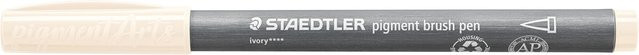Staedtler Pigment Brush Pen in Elfenbein/Beige - Bild 1