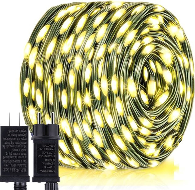 Lcamaw Warmweiße RGB-LED-Lichterkette aus Lederdraht für Weihnachtsdekoration und Gartendekoration, DC24V - Bild 1