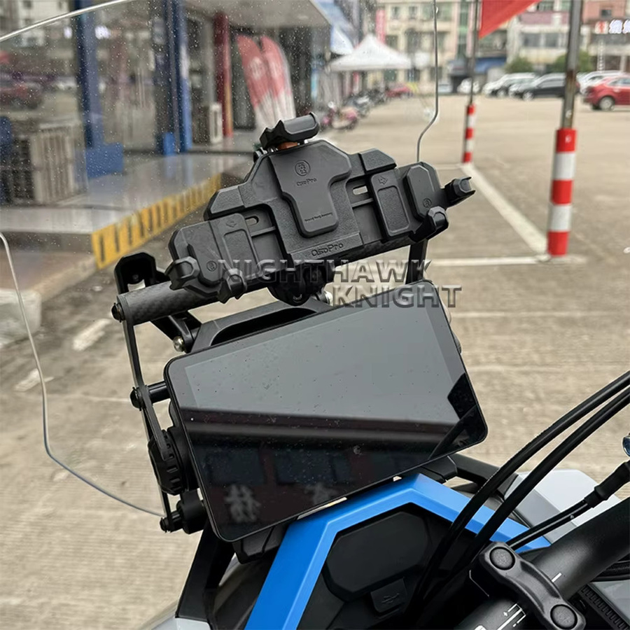 NIGHTHAWK KNIGHT Handyhalterung und GPS-Navigationshalterung für ZONTES 368E 368D 368M 368G 368 in Schwarz mit 12mm und 22mm Befestigung und drehbarer Halterung - Bild 4
