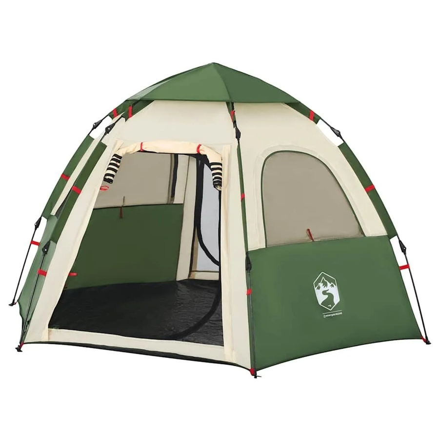 vidaXL Campingzelt für 4 Personen in Grün mit Quick Release System 4005332 - Bild 2