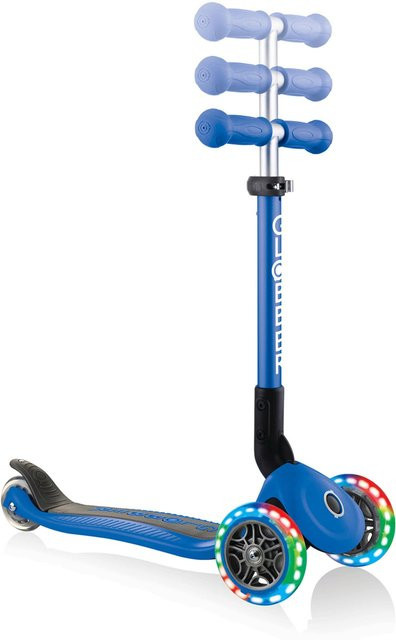 Globber Scooter Junior mit Leuchtrollen blau - Bild 1