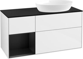 V&B Waschtischunterschrank Finion in Weiß lackiert, Breite: 120 cm, Tiefe: 50,1 cm, Höhe: 50,1 cm - Bild 1