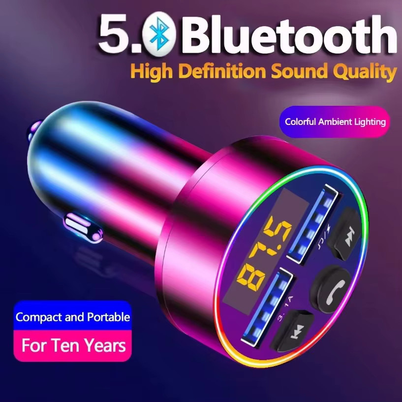 VIKEFON Bluetooth FM-Transmitter mit MP3-Player, Schnellladefunktion und Freisprecheinrichtung für dein Auto - Bild 2