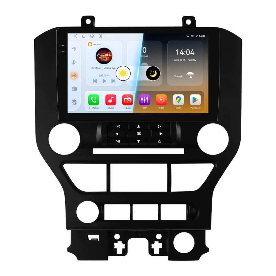 Hizpo Multimedia Stereo Autoradio für FORD Mustang 2015 - 2021 mit Drahtlosem CarPlay, Android Auto, GPS, 4G und 360 Kamera in Schwarz - Bild 6