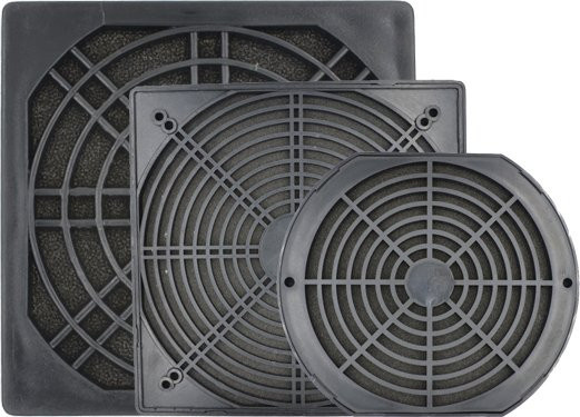 Staubdichte Kunststoff-Netzabdeckung für Axialventilatoren von ANCHAOPU in Schwarz - Bild 1