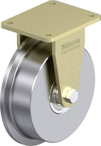 Blickle Schwerlast-Bockrolle BS-SPKVS 250K in Silber, Rad-Durchmesser: 25 cm, Tragfähigkeit: 4000 kg - Bild 1