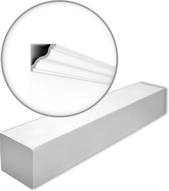 NMC Nomastyl Eckleisten Set SL-Box-10 in Weiß, 10 Stück mit insgesamt 20 m Gesamtlänge aus Polystyrol - Bild 1