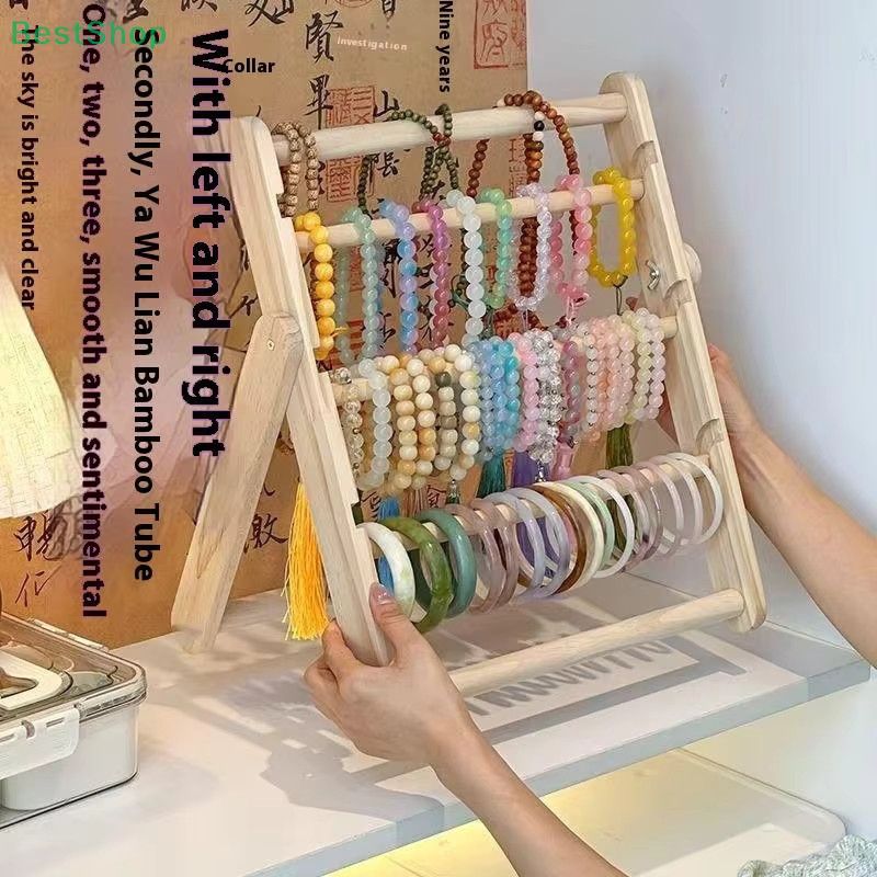 ómRebecca Holzlagerregal für Haarschmuck und Kopfbedeckungen in Beige - Bild 2