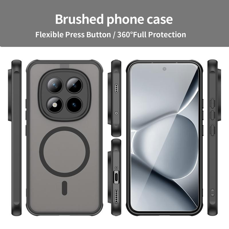 Xiaomi POCO M8 M8 Pro Handyhülle aus mattiertem PC und TPU in Schwarz, Blau, Grün oder Violett mit halbtransparenter Anti-Fingerabdruck-Abdeckung - Bild 2