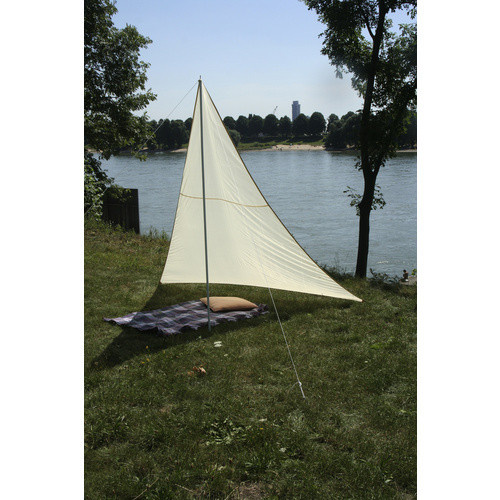 Floracord Dreieckssonnensegel aus Nylongewebe in Sand/Beige, B/T/H: 300 x 300 x 250 cm - Bild 4