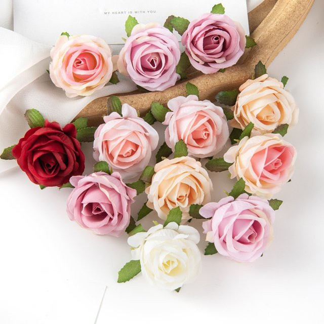 XIAOYINMO Künstliche Seidenrose in Mehrfarbig für Tischdekoration, Hochzeiten und Valentinstag - Bild 1