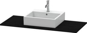 Duravit Konsole XSquare in Eiche Schwarz mit einem Ausschnitt, B/T: 80 x 55 cm - Bild 1