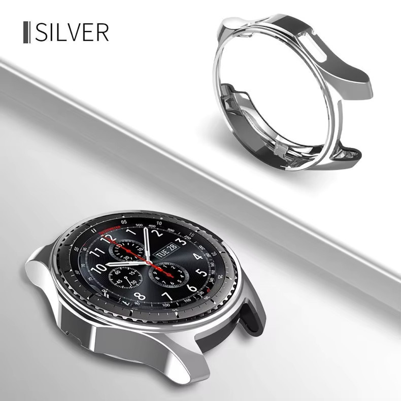 Samsung Schutzhülle für Galaxy Uhr 46mm 42mm, TPU, Silber - Bild 3