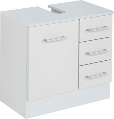 HELD MÖBEL Waschbeckenunterschrank Riga in Weiss mit internen Schubladen, B/H/T: 60 x 54 x 35 cm - Bild 1