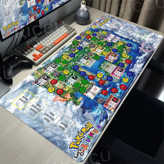 Potdemiel Anime XXL Mauspad Pokemon Gaming Schreibtischunterlage Multicolor - Bild 1