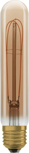 Osram LED-Leuchtmittel E27 Röhrenform in Goldfarben mit sichtbarem Filament, dimmbar, 4,8 W, 470 lm, Höhe: 16,5 cm, Durchmesser: 3,2 cm - Bild 1
