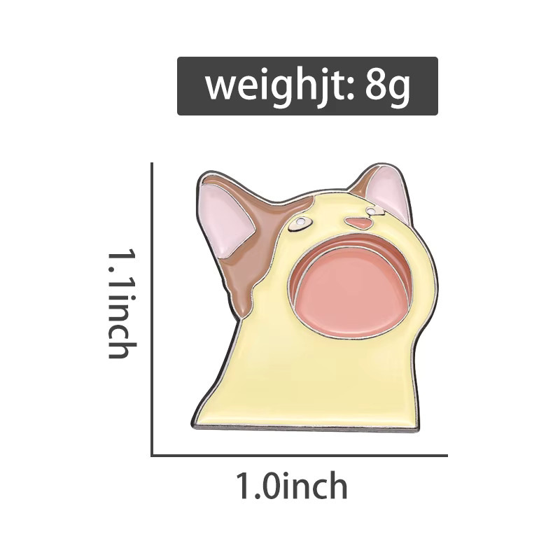 QIHE JEWELRY Brosche Katze, Emaille, Bunt, Kinder - Bild 2
