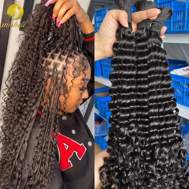 MISHELL Echthaar Haarverlängerung, lockiges Haar, 26-28 Zoll, Unisex - Bild 1