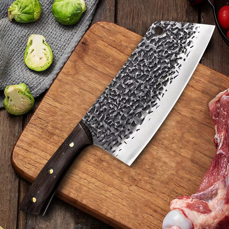 Handgeschmiedetes GuanQi Küchenmesser aus Edelstahl mit Holzgriff für Fleisch und Fisch - Bild 4