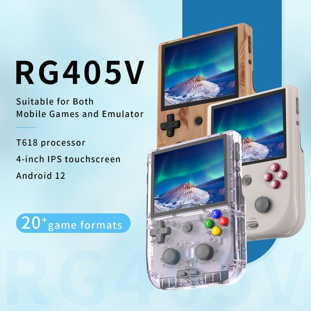 Anbernic Rg405v Console Arcade Dual 3D Joystick Portable Retro Handheld Gaming Android 5G Wifi Smart Game Player - Bild 1