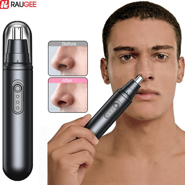 Peicon Nasenhaarschneider, wiederaufladbar, Schwarz, Unisex - Bild 1