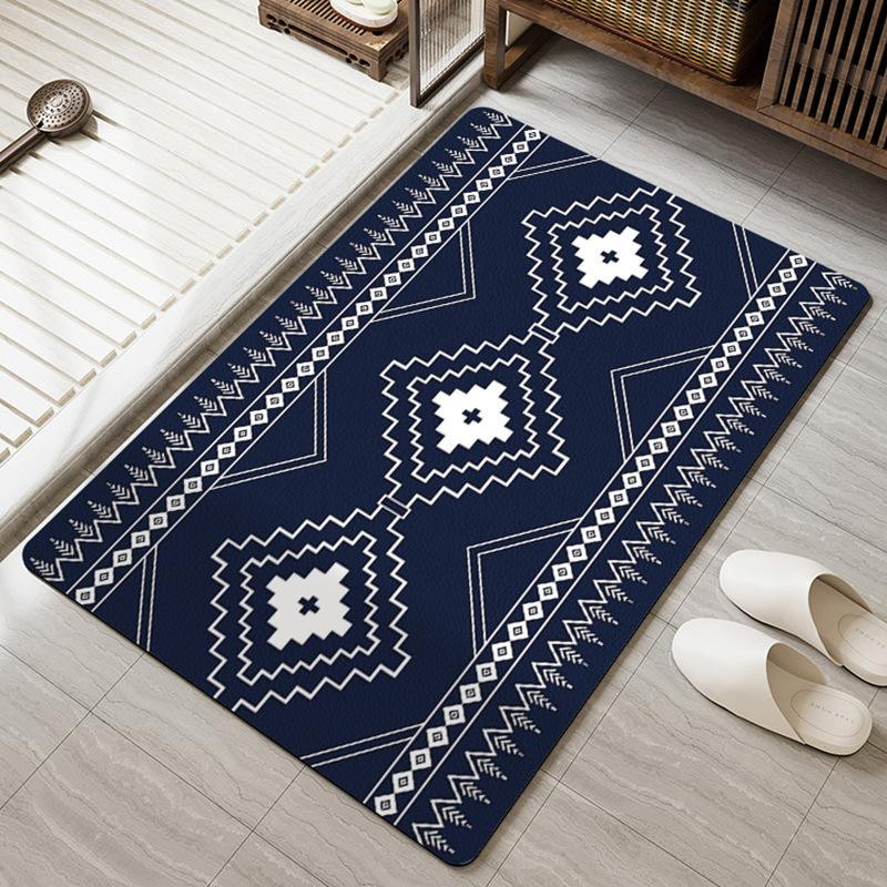 Saugfähige Badezimmer Matte aus Diatomeenerde von Yiran Furniture, rutschfest und schnelltrocknend, B/T: 60 x 40 cm - Bild 2