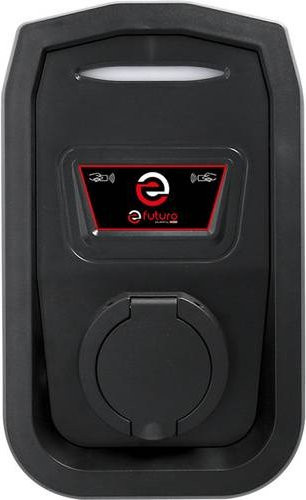 KS Tools efuturo Wallbox mit Typ 2 Steckdose, 1 Phase, 3,7 kW, 16 A, 230 V, Mode 3, mit RFID Zugangskontrolle, Schwarz - Bild 1