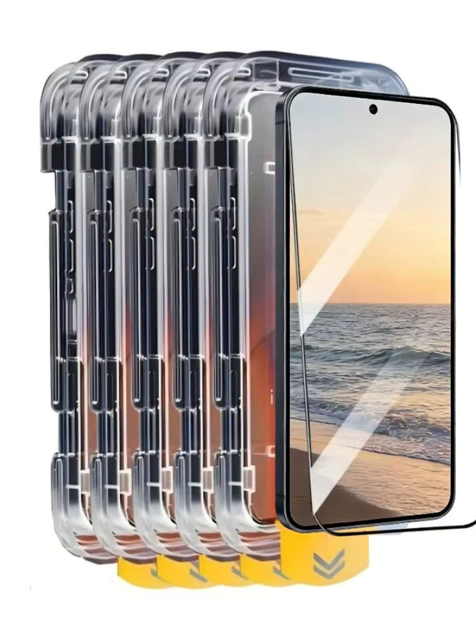 NNBILI 5 Stück Displayschutzfolien aus gehärtetem Glas für Samsung Galaxy S21 S22 S23 S24 S25 S26 Ultra, transparent und staubresistent - Bild 6